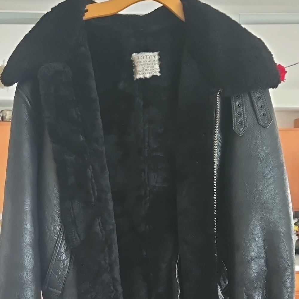 Calafati Aviation B-3 Air Force coat. Leather. Small size.